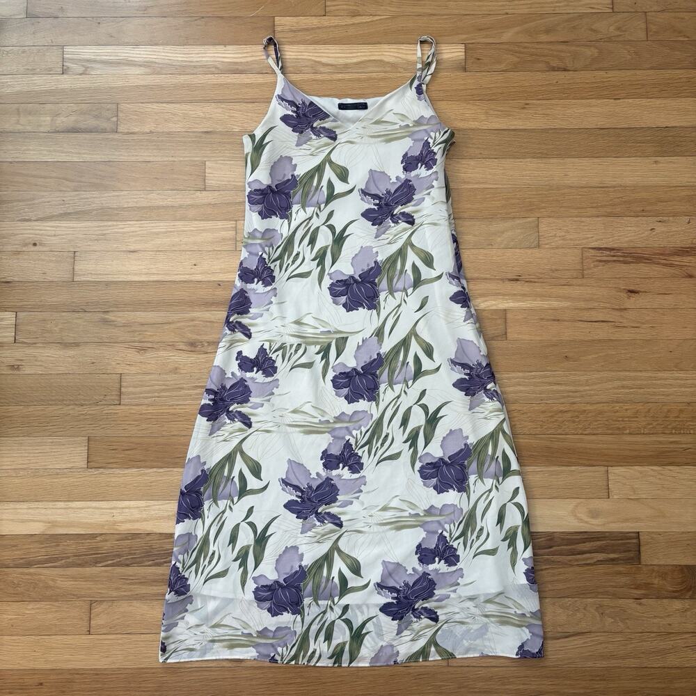 Floral Lavender Midi Dress - Women